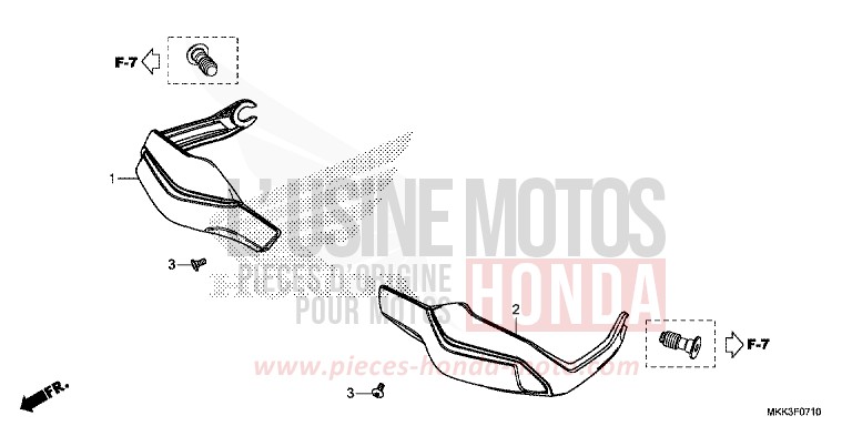 KNOECHELSCHUTZ von Africa Twin VICTORY RED (R334B) von 2018